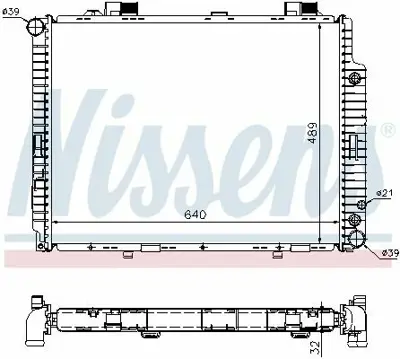 NISSENS 62608A Motor Su Radyatoru E-Class W210 97>02 S210 97>03 A2105006203