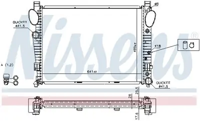 NISSENS 62774A Motor Su Radyatoru S-Class W220 98>05 A2205002403