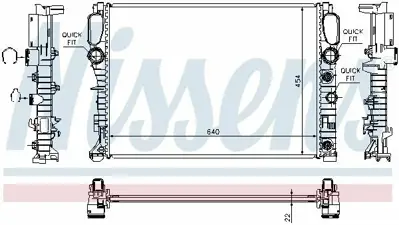 NISSENS 62792A Motor Su Radyatoru C219 04>10 W211 02>08 S211 03>09 A2115001302