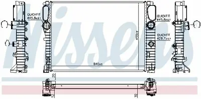 NISSENS 62797A Motor Su Radyatoru C219 04>10 W211 02>08 S211 03>09 A2115003102