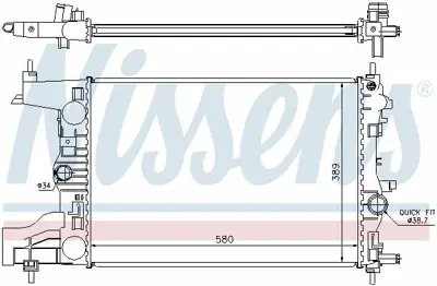 NISSENS 630726 Su Radyatoru A13dte A17dtl Astra J 13267655