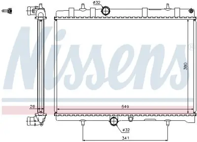 NISSENS 63606A Motor Su Radyatoru P307 Ym P3008 Rcz Partner Tepe Berlıngo Iıı P308 P5008 C4 C4 Iı Ds4 C4 Pıcasso Ds 1333A2, 9645587480