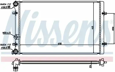NISSENS 652011 Motor Su Radyatoru Golf Iv Bora 1,6 Akl Bcb 97>05 1J0121253R
