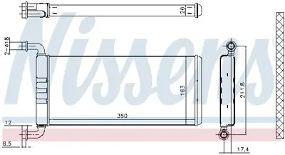 NISSENS 72041 Kalorıfer Radyatoru Crafter Sprınter 06> A0038358901