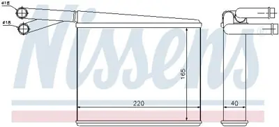 NISSENS 72043 Kalorıfer Radyatoru Sprınter 901 902 903 904 95>06 A0038356101