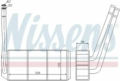 NISSENS 73001 Kalorıfer Radyatoru Land Rover Freelander I (Ln) 1,8ı 2,0td 2,0td4 2,5ı V6  M-A JEF500010