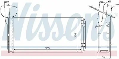 NISSENS 73965 Kalorıfer Radyatoru 701819031B