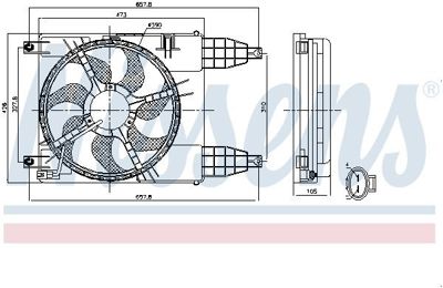 NISSENS 85942 Fan Radyatoru 96808149