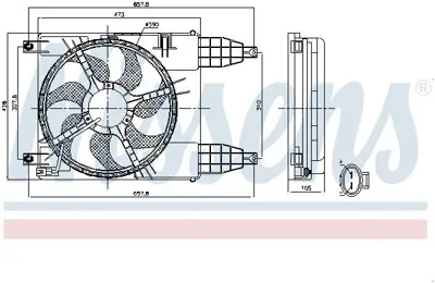 NISSENS 85942 Fan Radyatoru 96808149