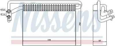 NISSENS 92177 Evaporator Bmw E46  X3 E83 8384251