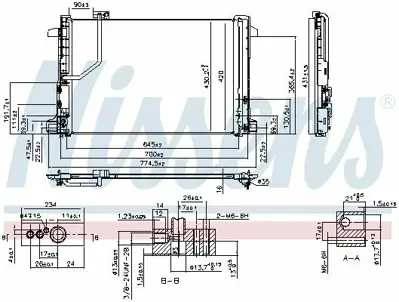NISSENS 940035 Klima Radyatoru X204 08>15 W204 07>14 S204 07>14 C204 11> C218 11>17 W212 13>16 A207 13>16 C207 13>1 A2045000654