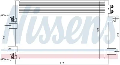 NISSENS 940151 Klima Radyatoru Chrysler Sebrıng 06>10 Dodge Jeep K68093004AA