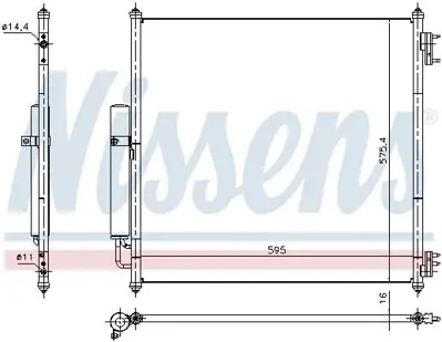 NISSENS 940408 Klima Radyatoru LR137975