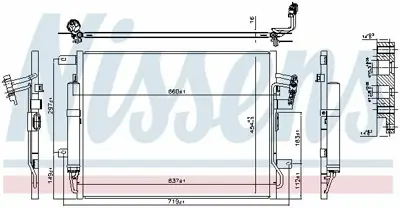 NISSENS 940481 Klima Radyatoru LR097939