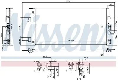NISSENS 940686 Klima Radyatoru Bmw F45 F46  X1 F48  X2 F39 Mını F60 9271207