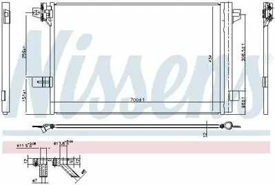 NISSENS 940732 Klima Radyatoru Transporter T7 16> 7E0820411F