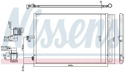NISSENS 940780 Klima Radyatoru C218 11>17 W212 13>16 C207 13>16 R231 12> A0995000354