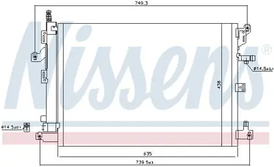 NISSENS 940830 Klima Radyatoru Volvo Xc90 I (275) 2.5 T -3.2 D3-D4 -D5 T6 Awd 02>14  31369510