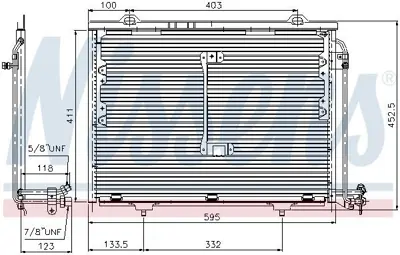 NISSENS 94284 Klima Radyatoru C-Class W202 93>00 S202 96>01 A2028300870