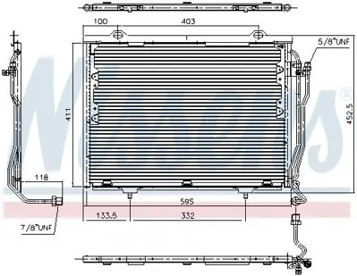 NISSENS 94376 Klima Radyatoru W202 97>00 S202 98>01 W210 99>02 A2028301070