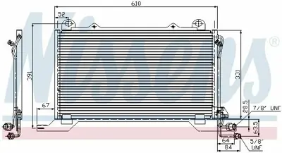 NISSENS 94425 Klima Radyatoru E-Class W210 97>02 S210 97>03 A2108300370