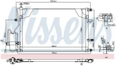 NISSENS 94525 Klima Radyatoru Volvo S60 I (384) 2.0 T 00>10 S80 I (184) 2.0 T 00>10 V70 Iı (285) 2.4 D 05>08 Xc70  9171651