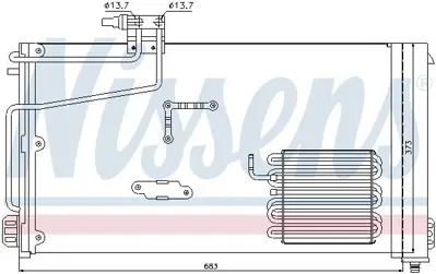 NISSENS 94545 Klima Radyatoru W203 00>07 Cl203 02>08 S203 01>07 C209 02>09 R230 06>12 A2035001354