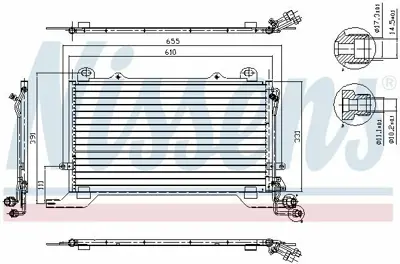NISSENS 94567 Klima Radyatoru E-Class W210 96>02 S210 96>03 A2108300470