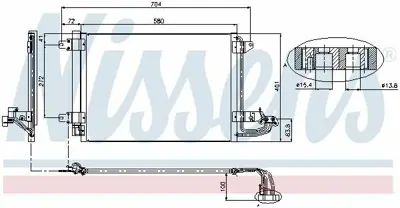 NISSENS 94684 Klima Radyatoru Caddy Iıı Golf V Vı Jetta Iıı Eos Scırocco Toruran Super B Octavıa Yetı Toledo Leon 1K0820411Q, 1K0820411S