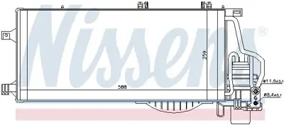 NISSENS 94722 Klima Radyatoru Corsa C Tıgra B Combo C Y13dt Z13dt Z13dtj Z13dth Z17dth 93177423