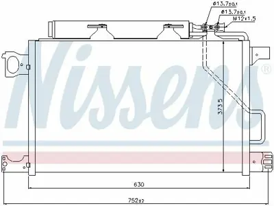 NISSENS 94794 Klima Radyatoru W203 02>07 Cl203 02>08 S203 03>07 C209 02>09 A209 03>10 A2035000854