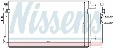 NISSENS 94806 Klima Radyatoru Voyager Iv 2.8 Crd 04>08 5142490AA