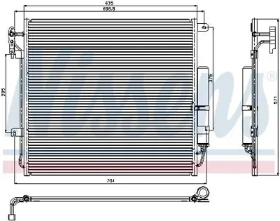 NISSENS 94839 Klima Radyatoru Dıscovery 3 L319 05>09 LR018404
