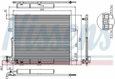 NISSENS 94897 Klima Radyatoru X164 06>12 W164 05>11 W251 06>12 A2515000054