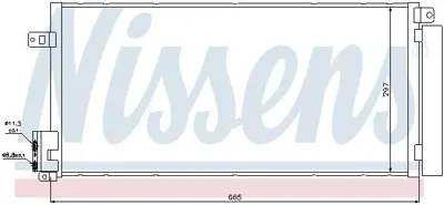 NISSENS 94899 Klima Radyatoru Corsa D 13> Grande Punto 1.4 Bravo Iı 1.4 1.6jtd 1.9d 95514601