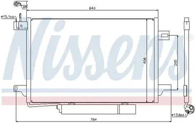 NISSENS 94910 Klima Radyatoru A-Class W169 04>12 B-Class W245 05>11 A1695001254