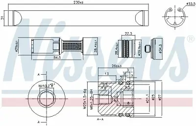 NISSENS 95490 Klima Kurutucu 5M0298403