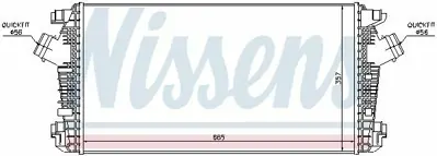 NISSENS 96557 Radyatör Opel Interkol Astra J  1.6-1.7-2.0 Cdtı 13267647