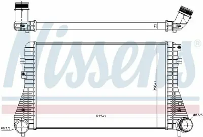 NISSENS 96575 Turbo Radyatoru (Intercooler) Passat - Cc Tıguan Sharan Alhambra 2.0tdı 08>> 3C0145805AN