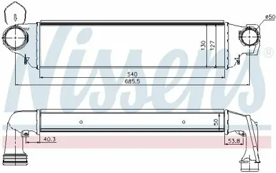 NISSENS 96654 Turbo Radyatoru Bmw E46 M47 M57 7786351