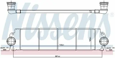 NISSENS 96683 Turbo Radyatoru Transporter T5 T6 1,9 - 2,5tdı Axb Axc Axd Axe Caaa Caab Caac Caad Caae 03>15 7H0145804B