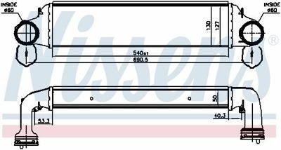 NISSENS 96723 Turbo Radyatoru Bmw E46  X3 E83 M47 M57 7793370