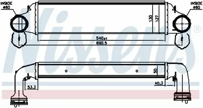 NISSENS 96723 Turbo Radyatoru Bmw E46  X3 E83 M47 M57 7793370