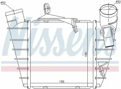 NISSENS 96770 Turbo Radyatoru (Intercooler) Polo Cordoba Fabıa 1.4tdı - 1.9tdı 02> 6Q0145805A