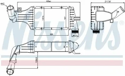 NISSENS 96789 Turbo Radyatoru Astra G 98>10 Y20dth - X17dt 95512979
