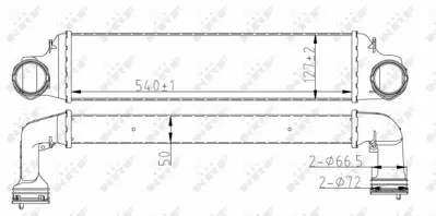 NRF 30165A Turbo Radyatoru Bmw E46  X3 E83 M47 M57 7793370