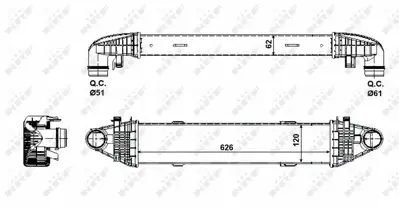 NRF 30506 Turbosarj Radyatoru W204 09>14 S204 09>14 C204 11> W212 09>15 C207 09>16 R172 11> A2045000100