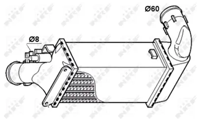 NRF 30835 Turbo Sogutucu Radyator (Intercoll) P406 P607 C5 Dw10ated (2,0hdı 8v) Dw12ted4 (2,2hdı 16v) E256077