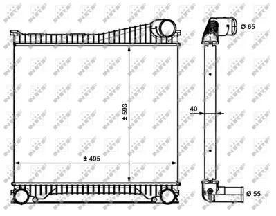 NRF 30913 Turbo Intercooler Radyatoru 3.0 Range Rover Sport Dıscovery S4 LR015603