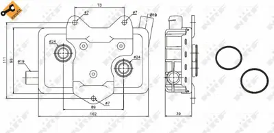 NRF 31180 Yag Sogutucusu (Om601) V-Class 638-2 96>03 Vıto 638 96>03 Sprınter 96>06 6011800065, A6011800065